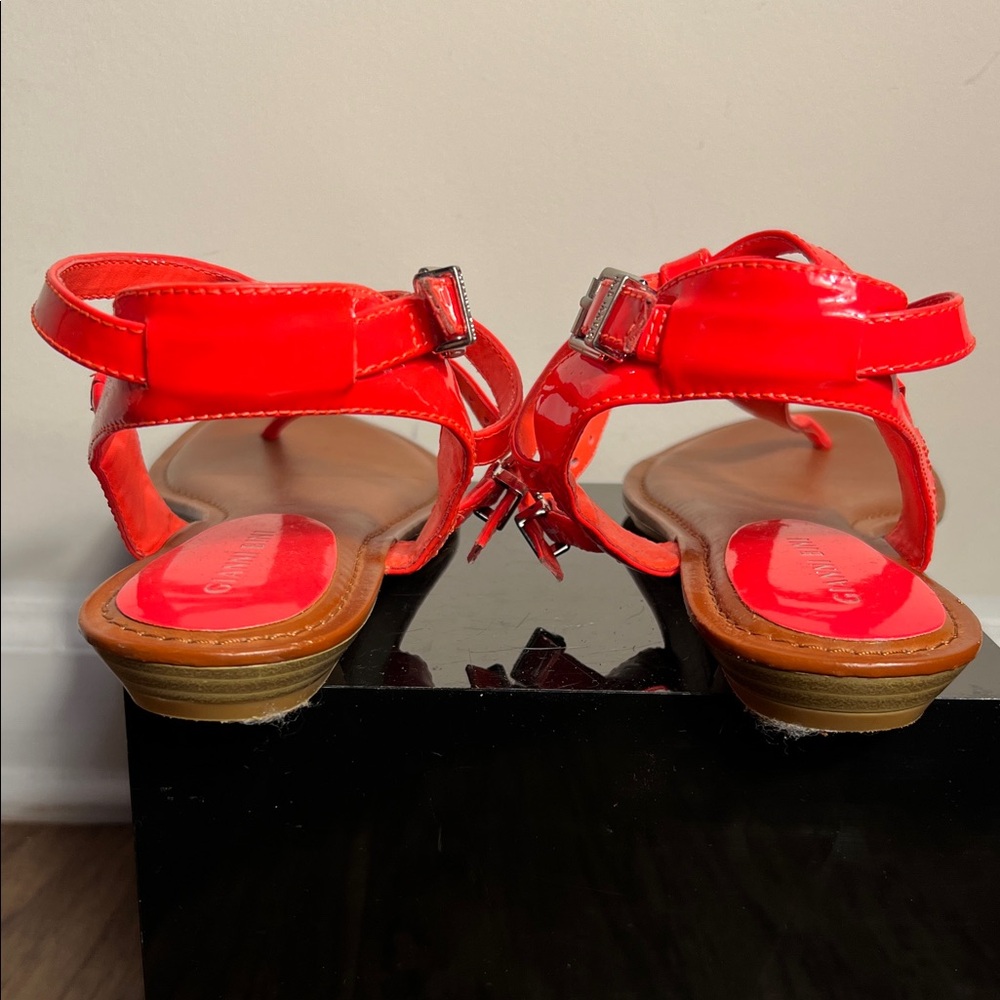 Giani Bernini Women's Bright Red Sandals - Picture 5 of 6